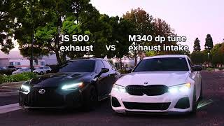 Lexus IS 500 vs BMW M340i (Close Run)