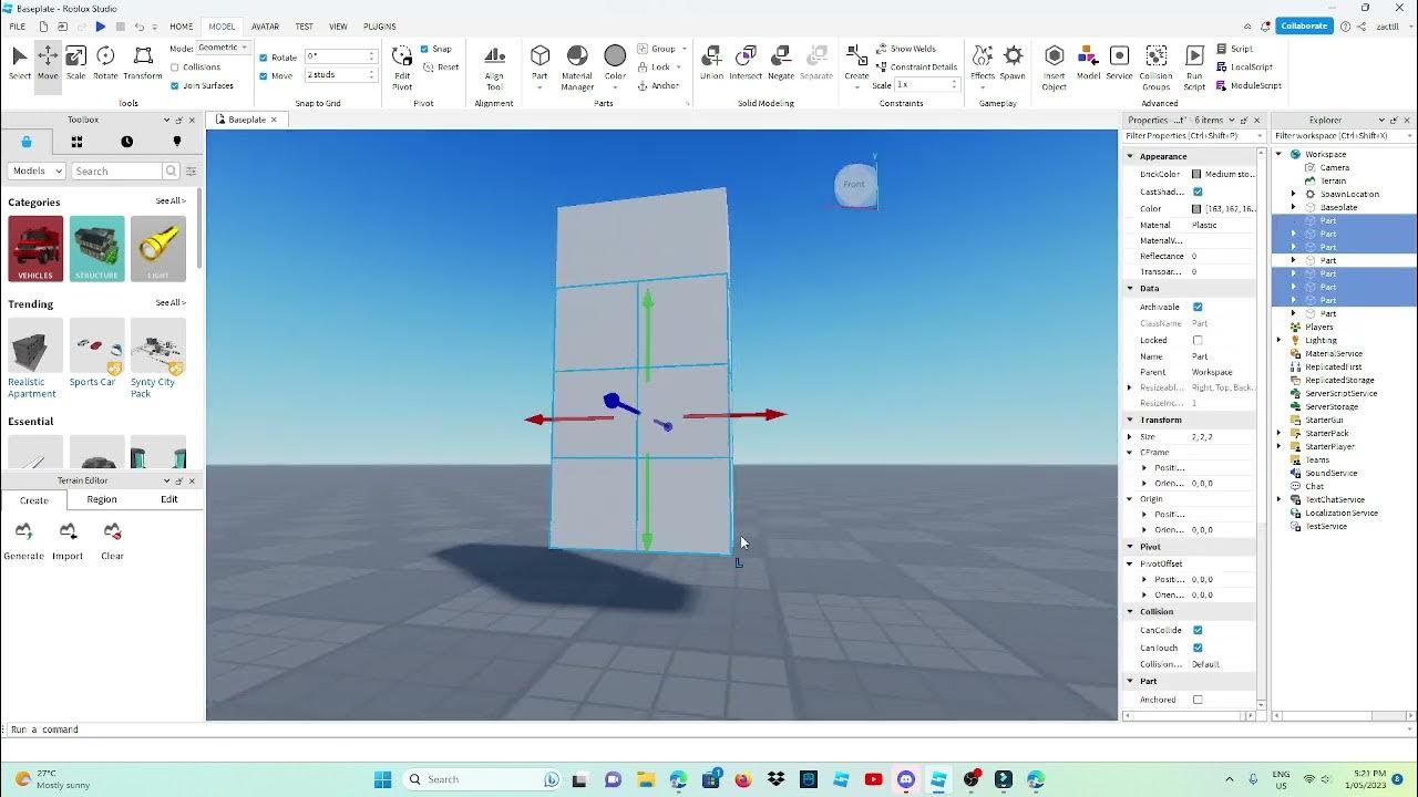 how to make a destructble wall in roblox studio YouTube