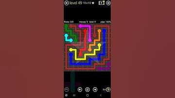 How To Solve Flow Free Jumbo Rainbow Pack Level 49 10x10 Board Walk Through Solution Walkthrough