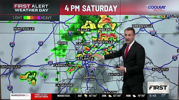 First Alert Forecast: Rain and storms expected Saturday PM