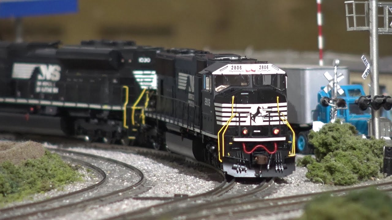 Ho Scale Norfolk Southern Ethanol Train 64q W Sd75m Youtube