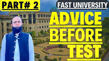 How to Attempt FAST Entry Test 2025 – All You Need to Know! | Part 02 | Don