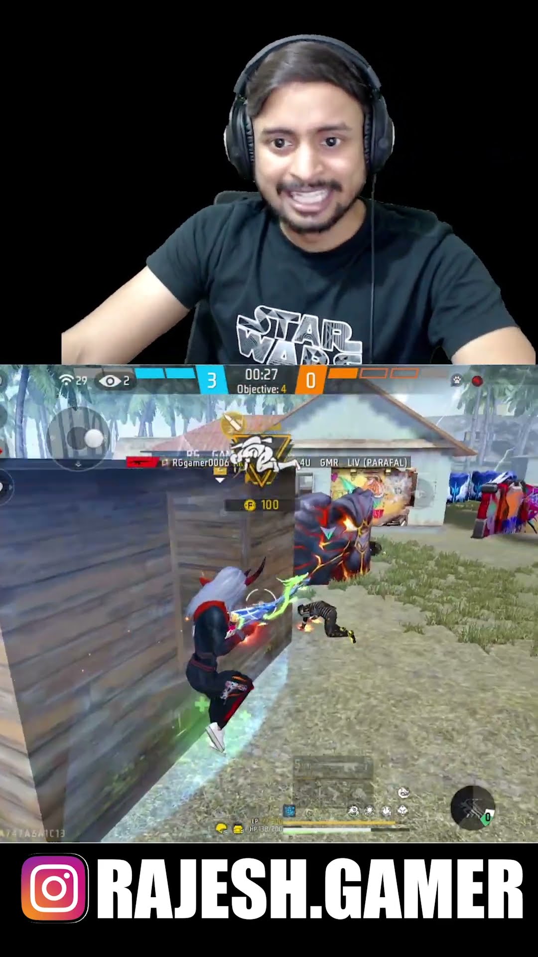1VS4 IMPOSSIBLE WITH JOD PARAFAL ?? TEAMMATES CALL ME NOOB ??