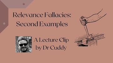 Relevance Fallacies (Phil 103) Second Examples