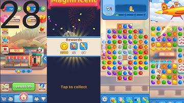 Matching Madness: Match 3 Puzzle games. Level 99- 101 #tinytacticsgames