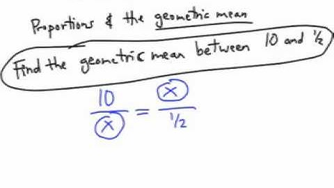 How to Find the Geometric Mean