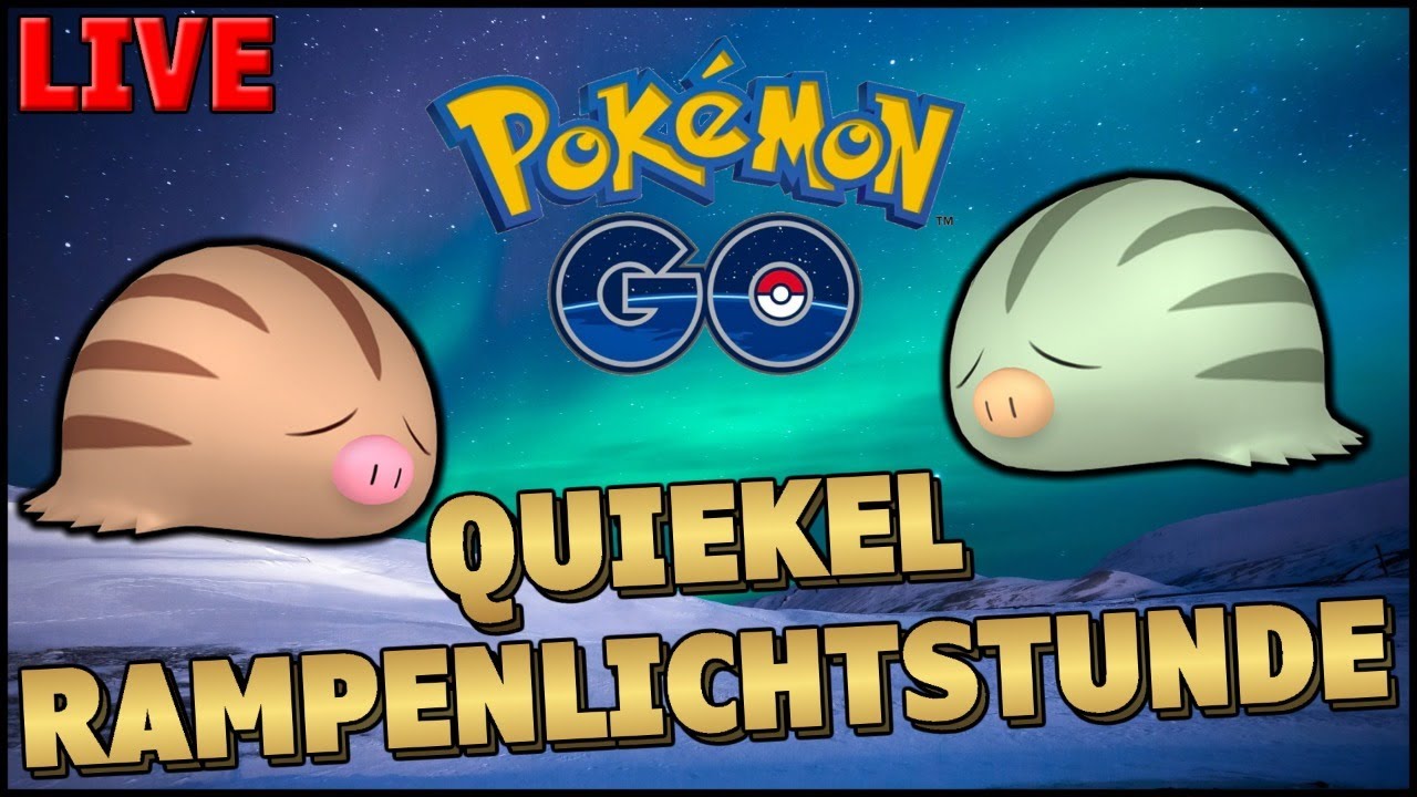 Pokemon Go Rampenlicht Stunde Februar 2022 ️ Rampenlicht Stunde Quiekel (Swinub Spotlight Hour) - Pokemon Go [Live