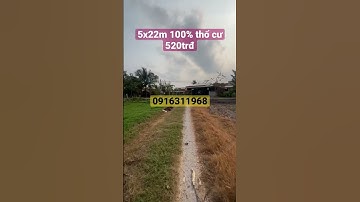 Bán đất gò dầu,tây ninh giá rẻ 100% thổ 520tr,5x22m #hungnhadattayninh #nhà_đất_tây_ninh #chotayninh