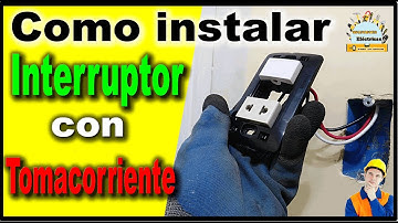 Cómo INSTALAR un INTERRUPTOR y un TOMACORRIENTE 100% practico