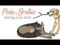 Grumpy Brutus and Happy Lola | Pixie and Brutus Comic Dub