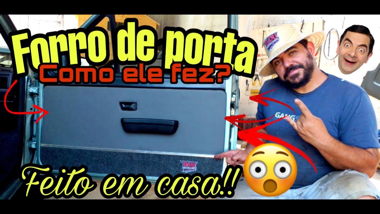 FORRO DE PORTA PARA SEU CARRO  FEITO EM CASA . WIRETUCK VEM APRENDER.