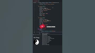 Yin and yang using HTML and CSS animation tutorial for beginners using VSCode IDE #shorts #coding
