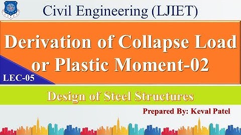 Lec-05_Derive Collapse Load or Plastic Moment-02| Design of Steel Structures | Civil Engineering