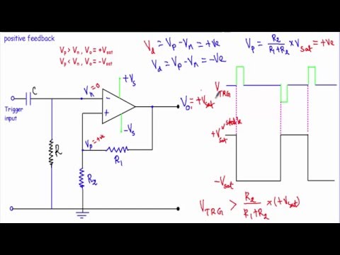 Op-amp Bistable Multivibrator - YouTube