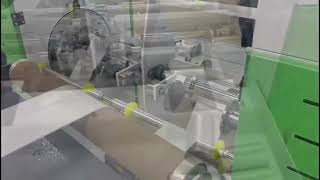 Double channel bag on roll coreless bag making machine 