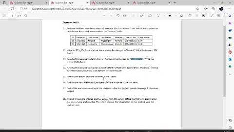 Question set 19 | Database Management System | Java Institute