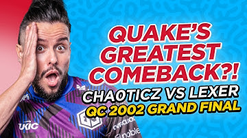 Greatest Quake Comeback EVER?! cha0ticz vs LeXeR QuakeCon 2002 GF w/Av3k