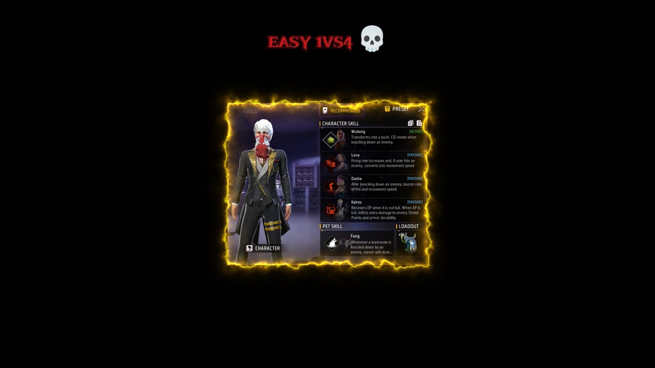 Top 5 Bast Character Skill Combinations | Dominate CS Rank Free Fire