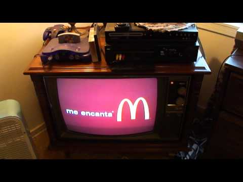 1973 RCA CTC-48 color TV DTV reception demonstration