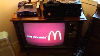 1973 RCA CTC-48 color TV DTV reception demonstration