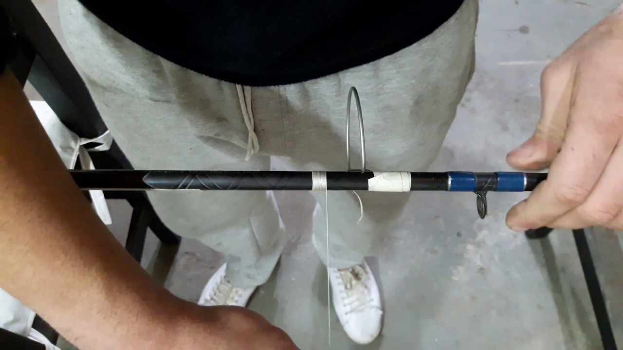 Como colocar pasahilos en una caña de pescar