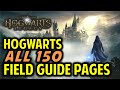 Hogwarts all 150 field guide pages locations  hogwarts legacy