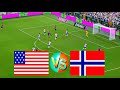 USMNT vs NORWAY | International Friendly Match | eFootball (4K) Gameplay 