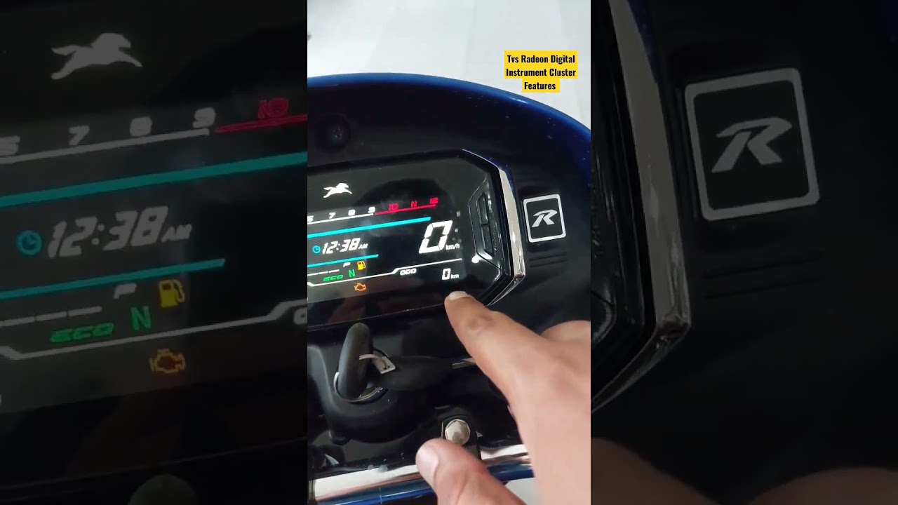 All New #Tvs #Radeon Digital Instrument Cluster Features Explained ! #tvsradeon