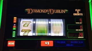 LIVE PLAY on Diamonds Dublin Slot Machine - High Limit
