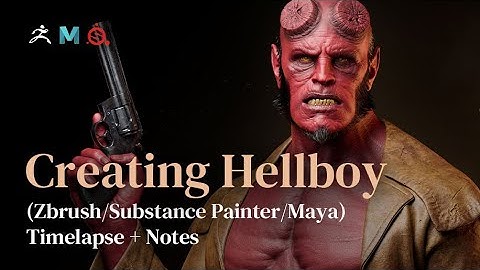 Creating Hellboy (Zbrush/Substance Painter/Maya) Timelapse + Notes