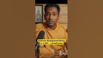 Remove Background Noise in 2 SEC - LumaFusion4.0 Sound Isolation #ios16 #iphonepro #ipadpro