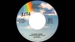 Elton John The One 7" single