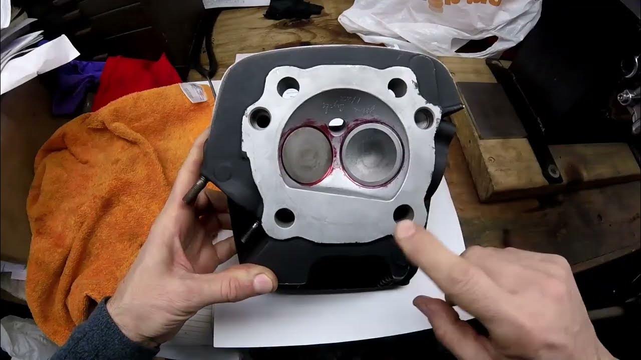 How to Set Squish Area Harley EVO Twin Cam M8 head to piston clearance