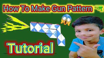 How To Make Gun Pattern 🔫 On Snake 🐍 Cube|Snake Cube Main Gun Pattern Kaise Banaye|EasyTutorial|#gun
