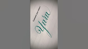 Copperplate calligraphy, tutorial: how I write your name #yara