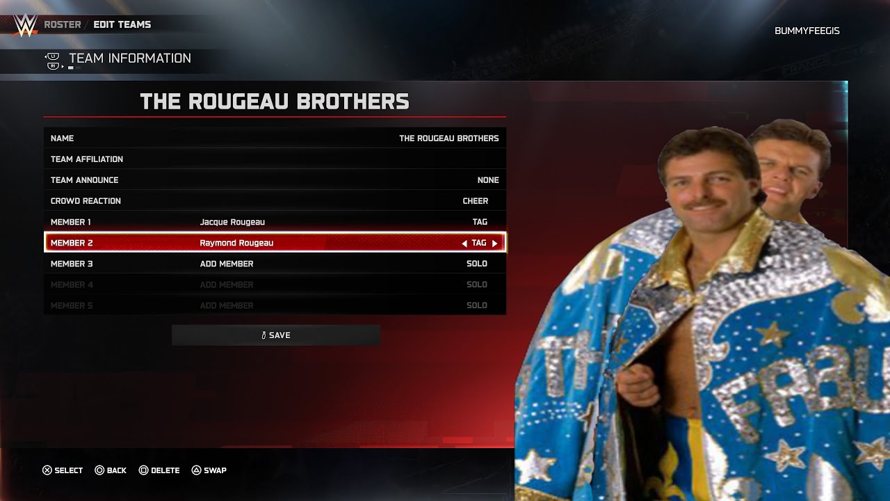 The Rougeau's WWE2K25 CAW SEARCH THE ROUGEAU BROTHERS - YouTube