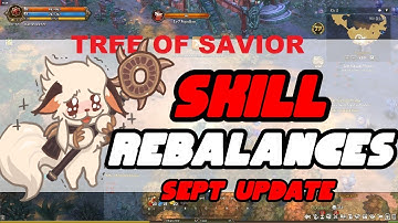 Skill Re-balances And Changes - Tree Of Savior