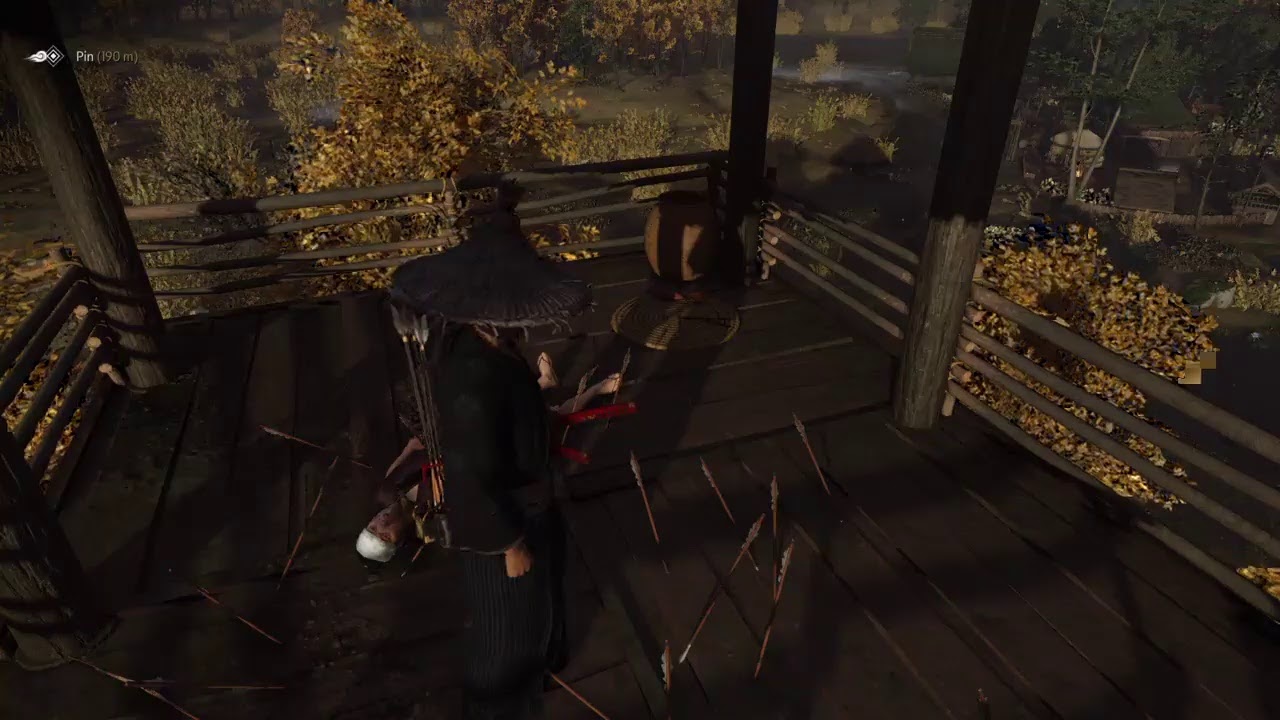 Ghost of Tsushima Green Tree surrounded by Yellow Elms (Easter egg