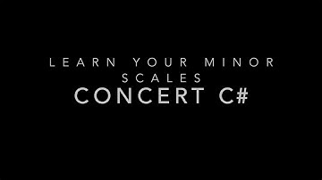 C#/Db Concert Learn The Harmonic Minor Scales