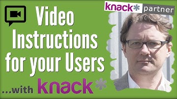 Video Instructions for your Knack Database Users