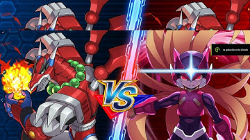 OMEGA 5* VS MAGMA DRAGOON 5 * ---- MEGAMAN X DIVE