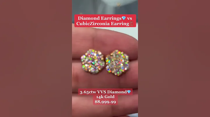 Diamond Earrings vs Cubic Zirconia Earrings by Ijaz Jewelers
