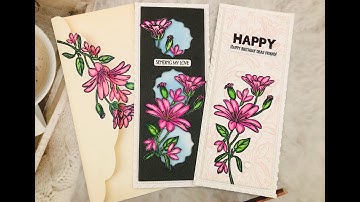 Ink & Stamping Card Making     #inkpad #watercolorpainting  #clear stamps #alinacutle #alinacraft