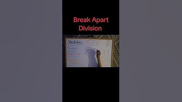 Color coded long division using the break apart strategy #fyp #viral #elementary #math #motivation
