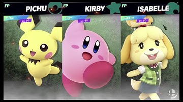 Super Smash Bros Ultimate Amiibo Fights – Request #12115 Pichu vs Kirby vs Isabelle