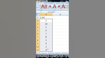 Ascending and Descending order#shorts#excel#viral#youtubeshorts #exceltutorial #exceltricksandtips