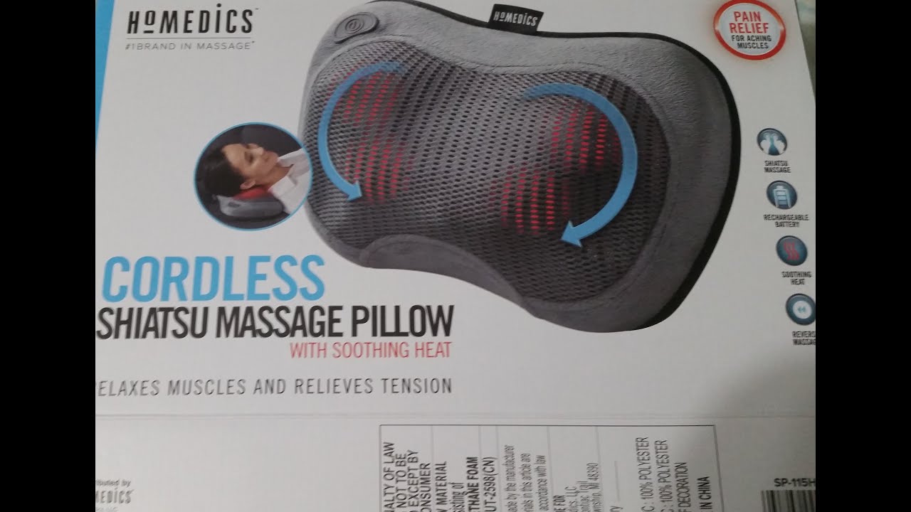 Wireless massage pillow with heat 