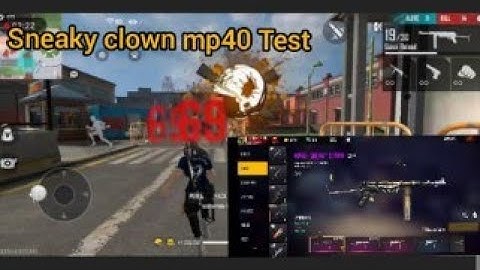 sneaky clown mp40 test in #Garena free fire