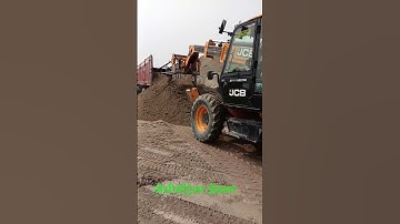 road construction 🛣️🚧 JCB tele handler dest unloading and working time YouTube viral video 2025