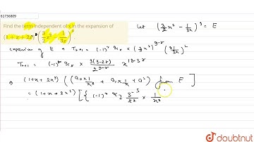 Find the term independent of x in the expansion of `(1+x+2x)^(3) (3/2x^(2)-1/(3x))^(9)`.